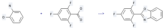 2,4,6-Trifluorobenzoic acid can be used to produce 2-(2,4,6-trifluoro-phenyl)-benzooxazole